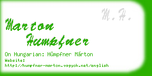 marton humpfner business card