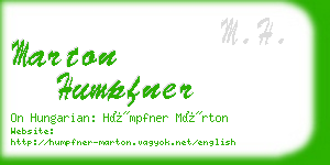 marton humpfner business card